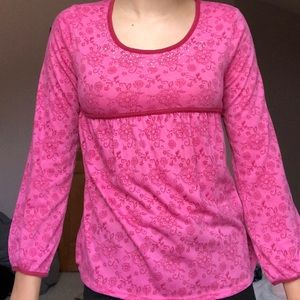 Kids Hot pink long sleeve shirt